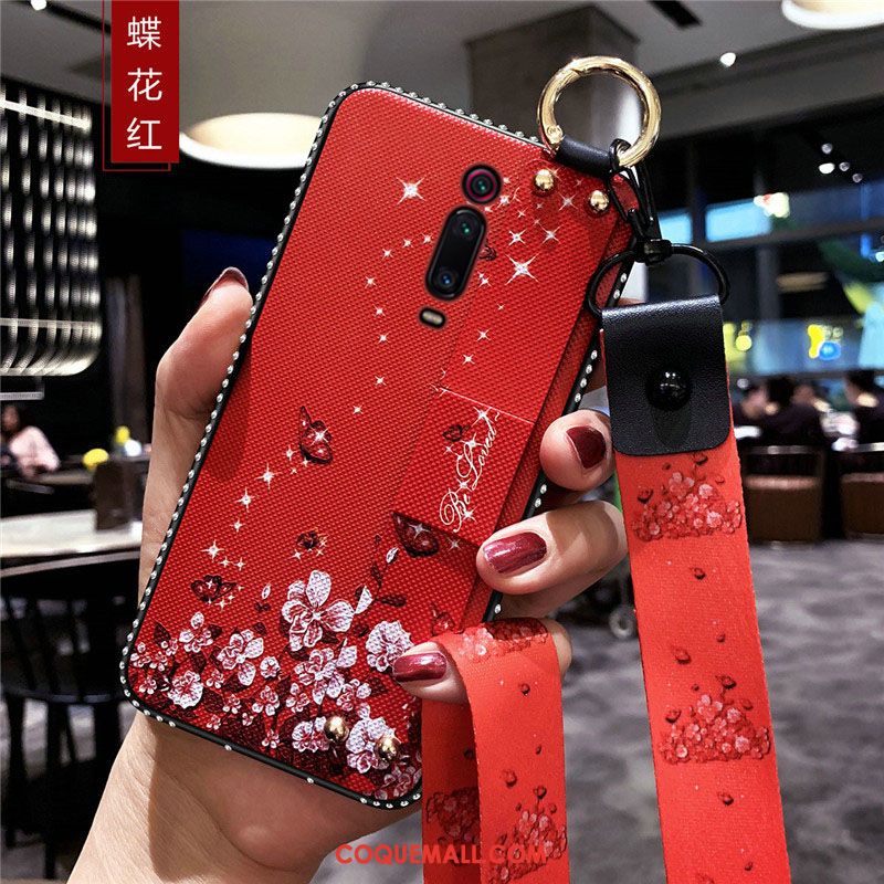 Étui Xiaomi Mi 9t Net Rouge Ornements Suspendus Tout Compris, Coque Xiaomi Mi 9t Téléphone Portable Tendance Beige