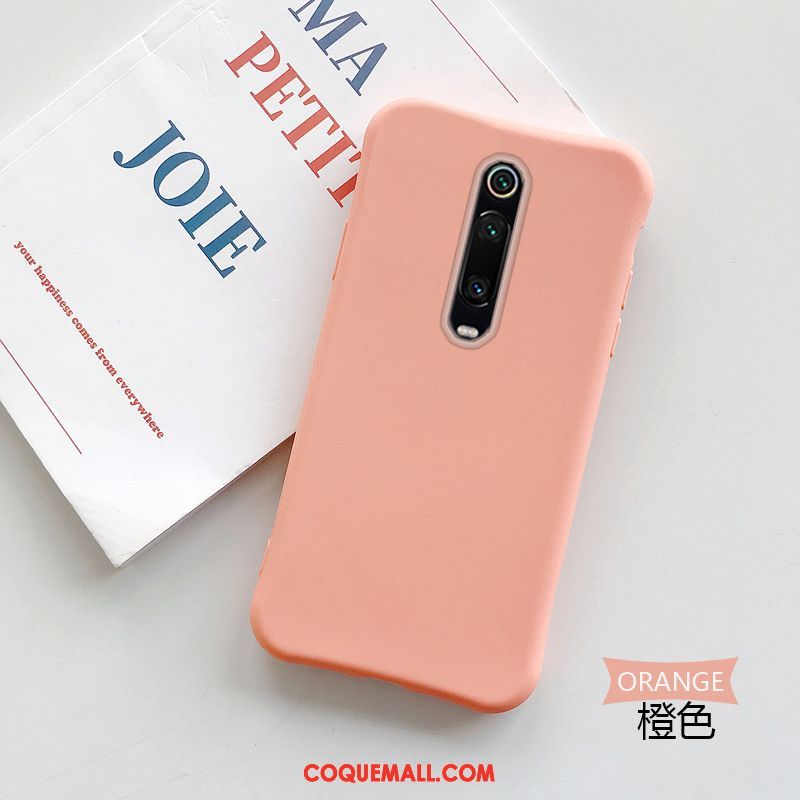 Étui Xiaomi Mi 9t Pro Fluide Doux Jaune Pure, Coque Xiaomi Mi 9t Pro Noir Bleu Beige