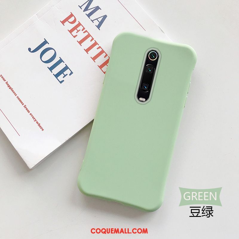 Étui Xiaomi Mi 9t Pro Fluide Doux Jaune Pure, Coque Xiaomi Mi 9t Pro Noir Bleu Beige