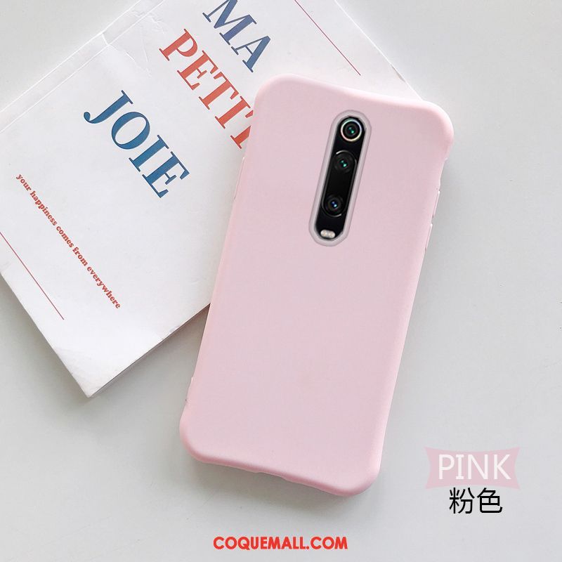 Étui Xiaomi Mi 9t Pro Fluide Doux Jaune Pure, Coque Xiaomi Mi 9t Pro Noir Bleu Beige