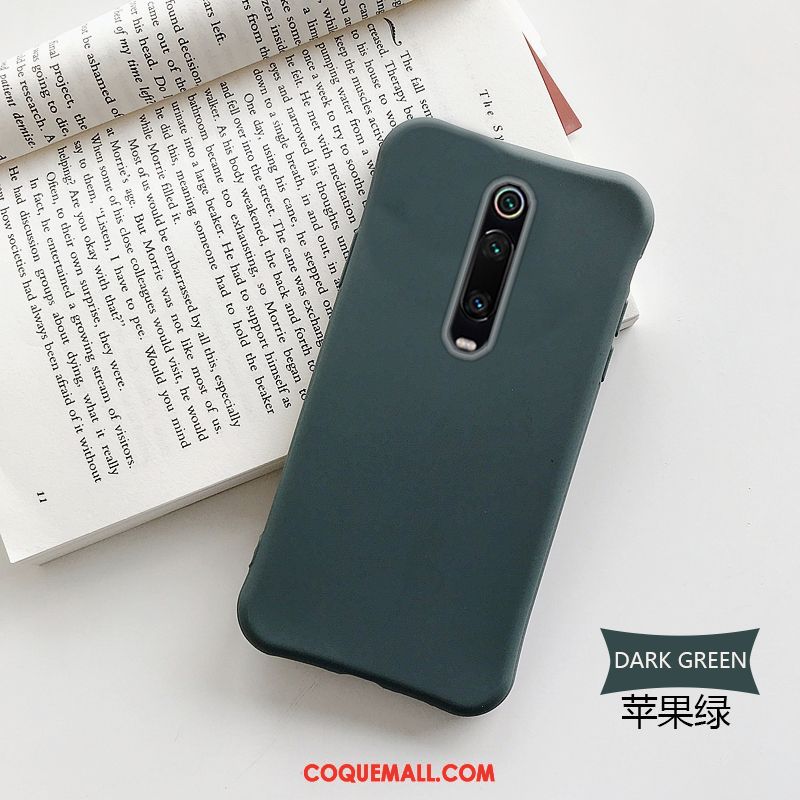 Étui Xiaomi Mi 9t Pro Fluide Doux Jaune Pure, Coque Xiaomi Mi 9t Pro Noir Bleu Beige