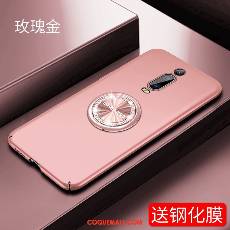 Étui Xiaomi Mi 9t Pro Magnétisme Téléphone Portable Anneau, Coque Xiaomi Mi 9t Pro Petit Support Beige