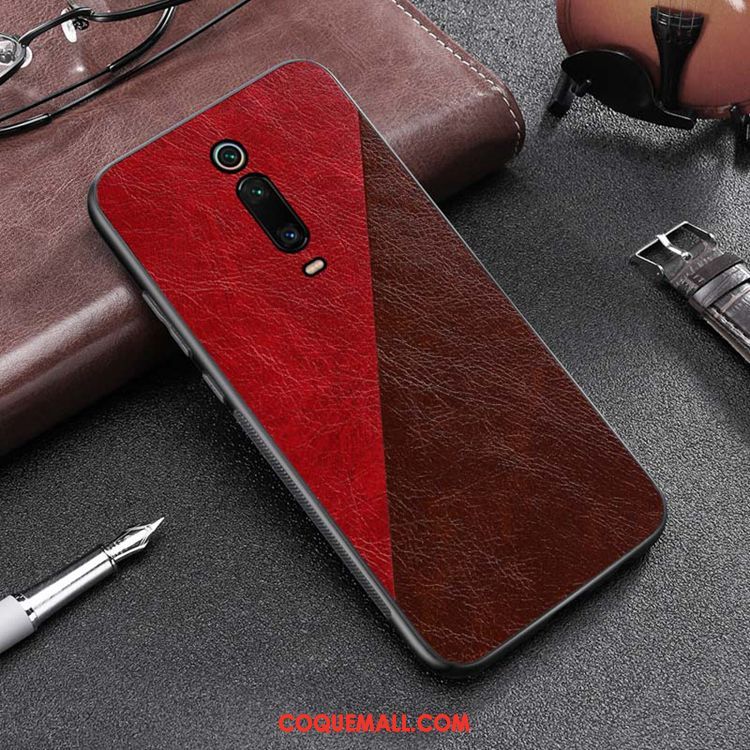 Étui Xiaomi Mi 9t Pro Noir Simple Petit, Coque Xiaomi Mi 9t Pro Business Protection Beige