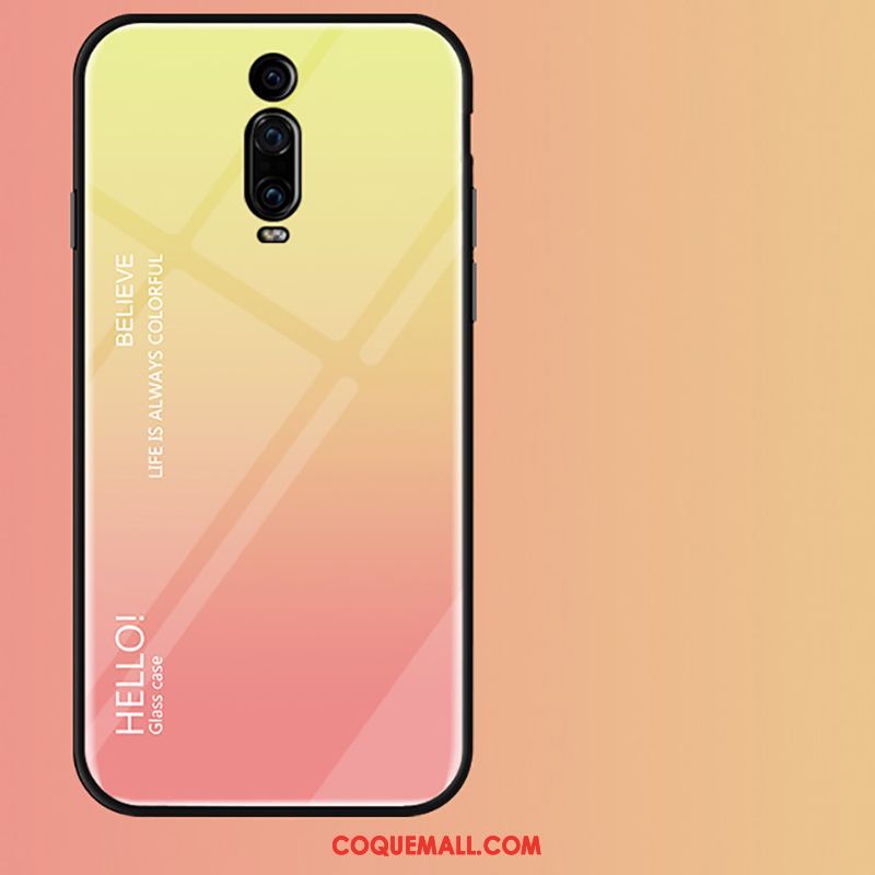 Étui Xiaomi Mi 9t Pro Protection Verre Incassable, Coque Xiaomi Mi 9t Pro Dégradé Petit Beige