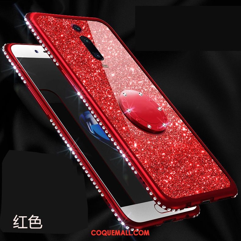 Étui Xiaomi Mi 9t Pro Rouge Rose Petit, Coque Xiaomi Mi 9t Pro Téléphone Portable Placage Beige