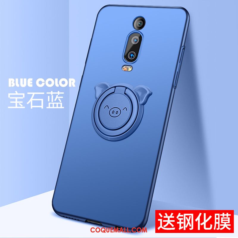 Étui Xiaomi Mi 9t Support Petit Tendance, Coque Xiaomi Mi 9t Rose Simple Beige