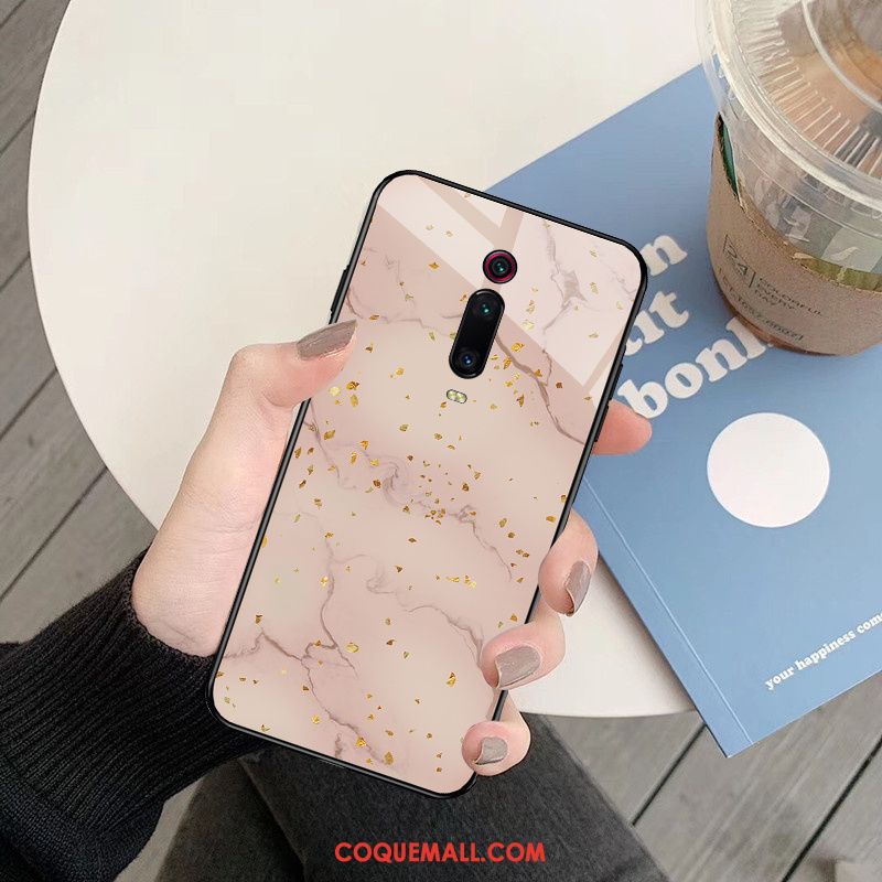 Étui Xiaomi Mi 9t Tout Compris Personnalité Légères, Coque Xiaomi Mi 9t Net Rouge Charmant Beige