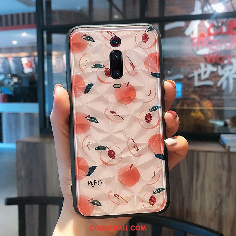 Étui Xiaomi Mi 9t Téléphone Portable Fluide Doux Petit, Coque Xiaomi Mi 9t Verre Silicone Beige