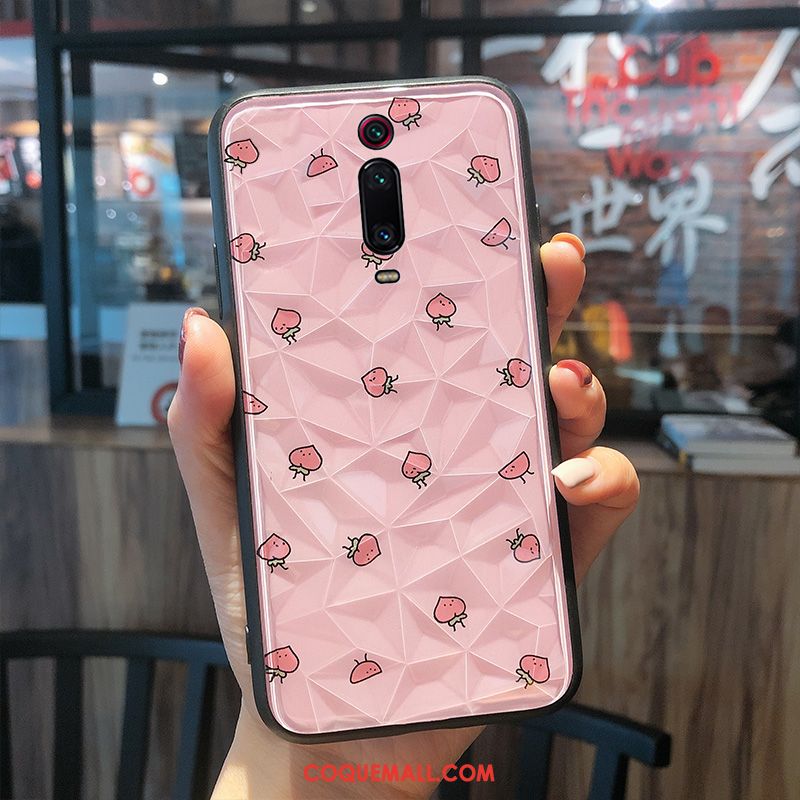 Étui Xiaomi Mi 9t Téléphone Portable Fluide Doux Petit, Coque Xiaomi Mi 9t Verre Silicone Beige