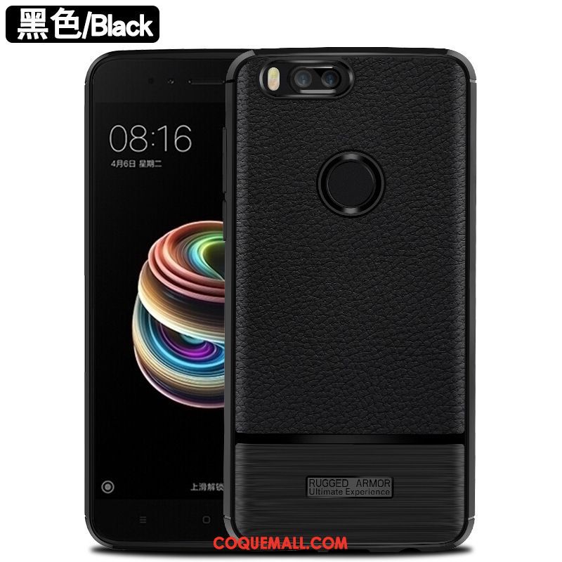 Étui Xiaomi Mi A1 Anneau Fibre Magnétisme, Coque Xiaomi Mi A1 Incassable Modèle Fleurie Braun Beige