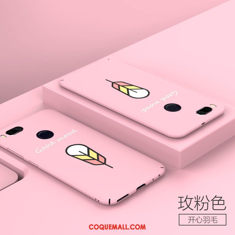 Étui Xiaomi Mi A1 Bordure Incassable Simple, Coque Xiaomi Mi A1 Petit Délavé En Daim Beige