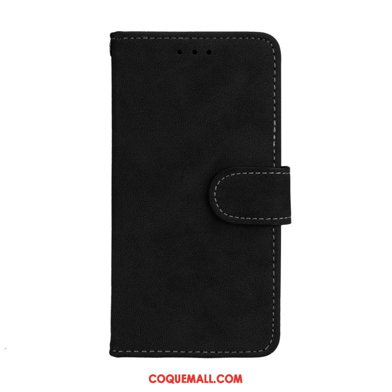 Étui Xiaomi Mi A1 Carte Étui En Cuir Clamshell, Coque Xiaomi Mi A1 Téléphone Portable Simple Beige