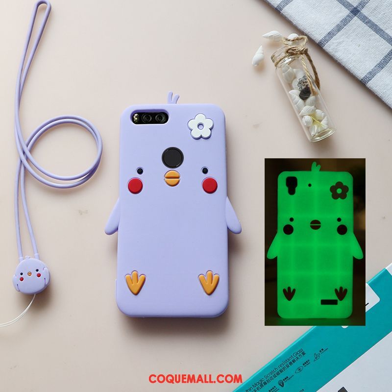 Étui Xiaomi Mi A1 Créatif Personnalité Téléphone Portable, Coque Xiaomi Mi A1 Fluide Doux Protection Beige