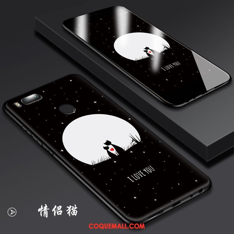 Étui Xiaomi Mi A1 Incassable Délavé En Daim Créatif, Coque Xiaomi Mi A1 Tendance Petit Beige