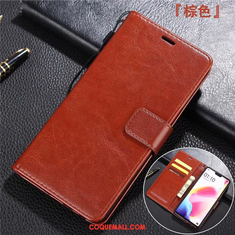 Étui Xiaomi Mi A1 Portefeuille Rouge Étui En Cuir, Coque Xiaomi Mi A1 Petit Téléphone Portable Beige