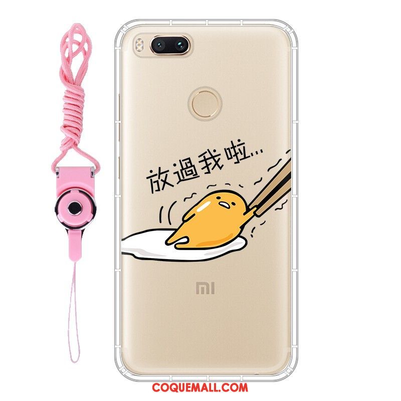 Étui Xiaomi Mi A1 Protection Ornements Suspendus Incassable, Coque Xiaomi Mi A1 Petit Fluide Doux Beige