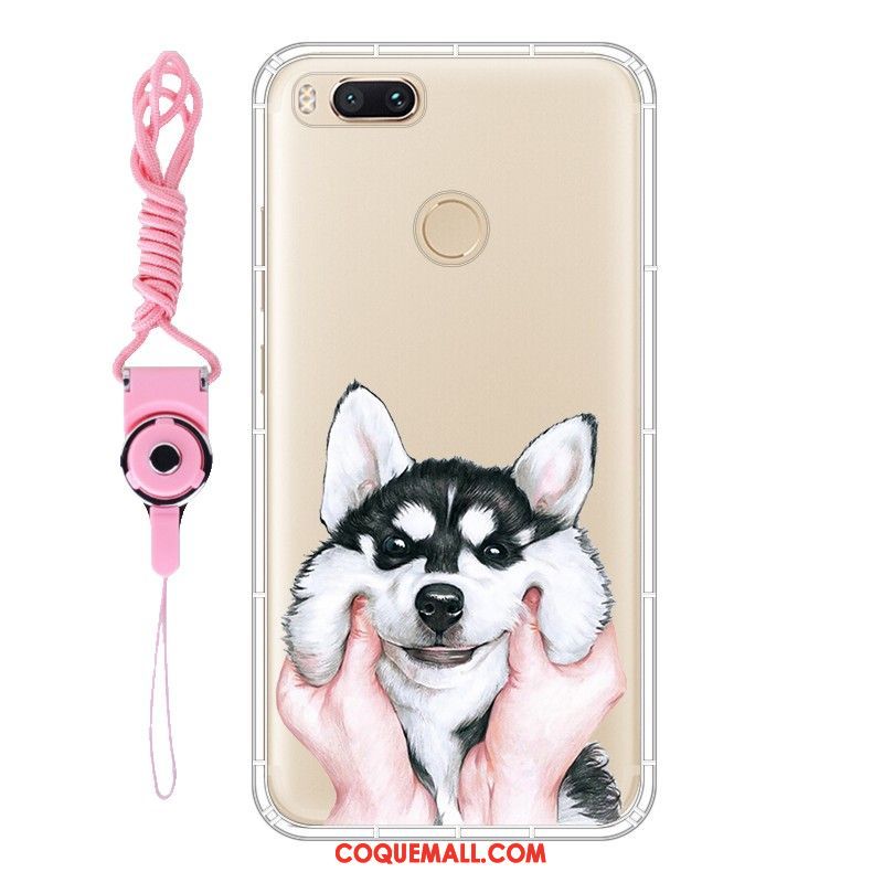 Étui Xiaomi Mi A1 Protection Ornements Suspendus Incassable, Coque Xiaomi Mi A1 Petit Fluide Doux Beige