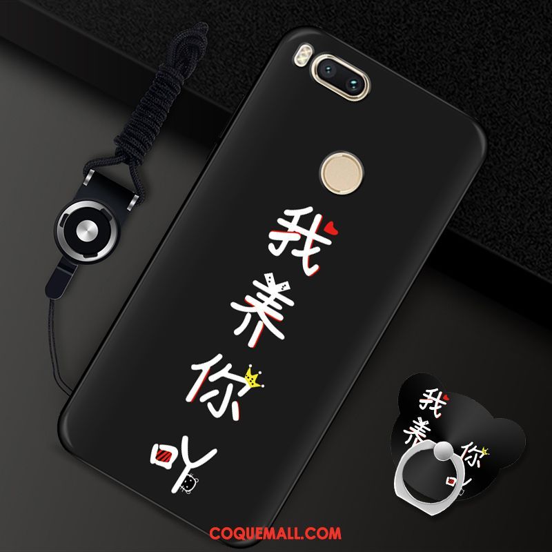 Étui Xiaomi Mi A1 Rouge Petit Fluide Doux, Coque Xiaomi Mi A1 Personnalité Téléphone Portable Beige