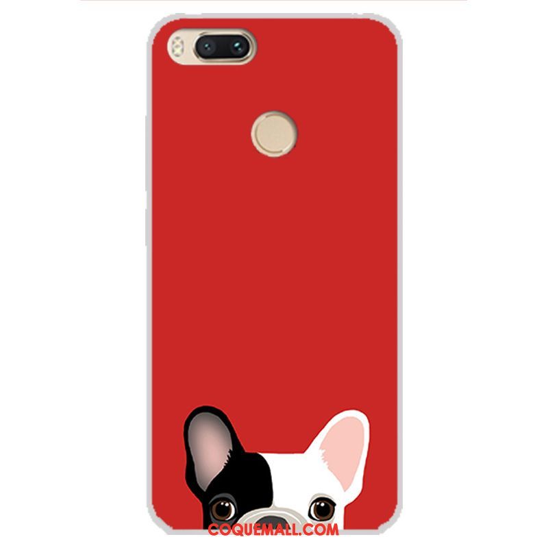 Étui Xiaomi Mi A1 Tendance Gaufrage Téléphone Portable, Coque Xiaomi Mi A1 Protection Jaune Beige