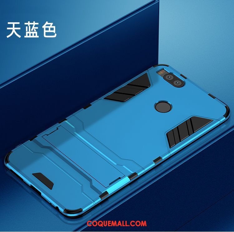 Étui Xiaomi Mi A1 Téléphone Portable Incassable Fluide Doux, Coque Xiaomi Mi A1 Bleu Petit Beige