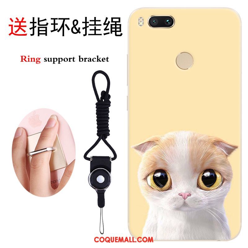 Étui Xiaomi Mi A1 Téléphone Portable Protection Silicone, Coque Xiaomi Mi A1 Fluide Doux Tout Compris Beige