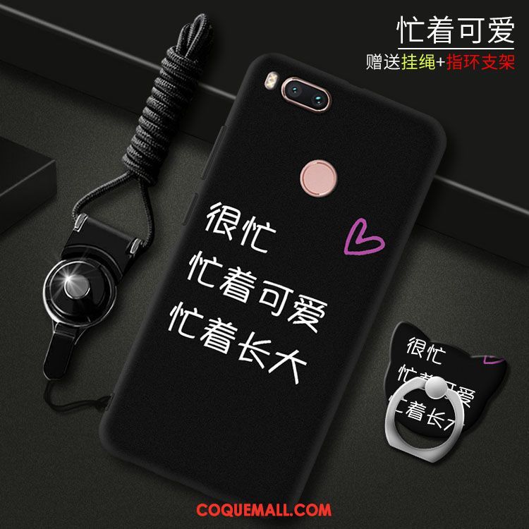 Étui Xiaomi Mi A1 Téléphone Portable Tout Compris Fluide Doux, Coque Xiaomi Mi A1 Petit Rouge Beige