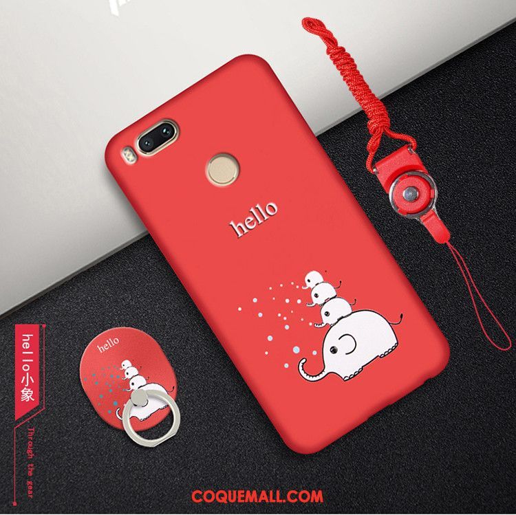 Étui Xiaomi Mi A1 Élégant Fluide Doux Business, Coque Xiaomi Mi A1 Protection Dessin Animé Beige