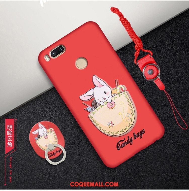 Étui Xiaomi Mi A1 Élégant Fluide Doux Business, Coque Xiaomi Mi A1 Protection Dessin Animé Beige