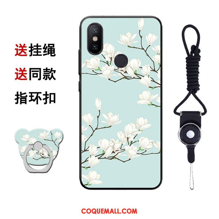 Étui Xiaomi Mi A2 Amoureux Petit Protection, Coque Xiaomi Mi A2 Jaune Fluide Doux Beige