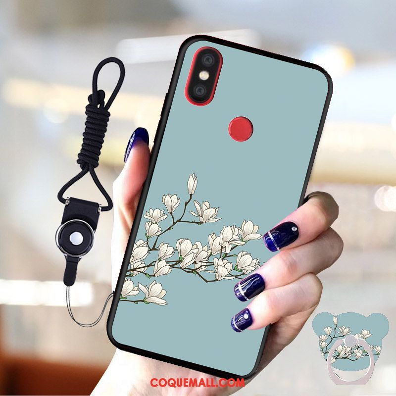 Étui Xiaomi Mi A2 Délavé En Daim Protection Petit, Coque Xiaomi Mi A2 Créatif Téléphone Portable Beige