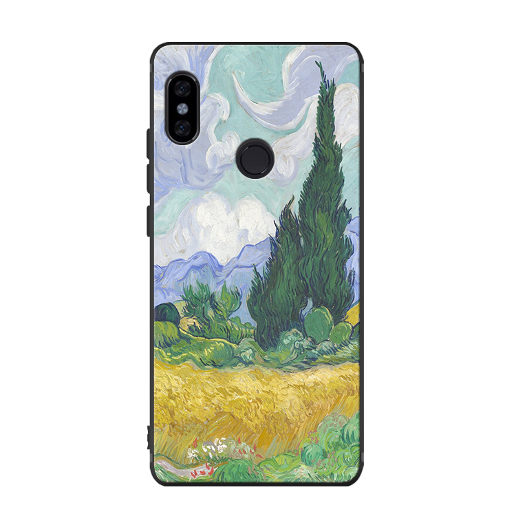 Étui Xiaomi Mi A2 Peinture À L'huile Téléphone Portable Protection, Coque Xiaomi Mi A2 Silicone Tout Compris Beige