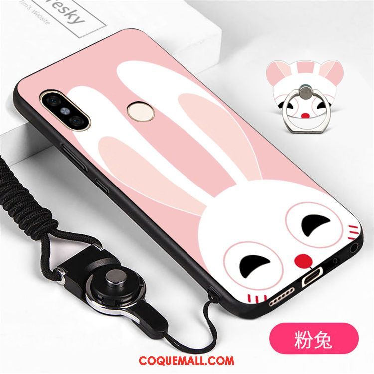 Étui Xiaomi Mi A2 Petit Ornements Suspendus Tendance, Coque Xiaomi Mi A2 Téléphone Portable Fluide Doux Beige