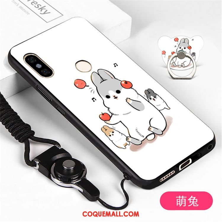 Étui Xiaomi Mi A2 Petit Ornements Suspendus Tendance, Coque Xiaomi Mi A2 Téléphone Portable Fluide Doux Beige