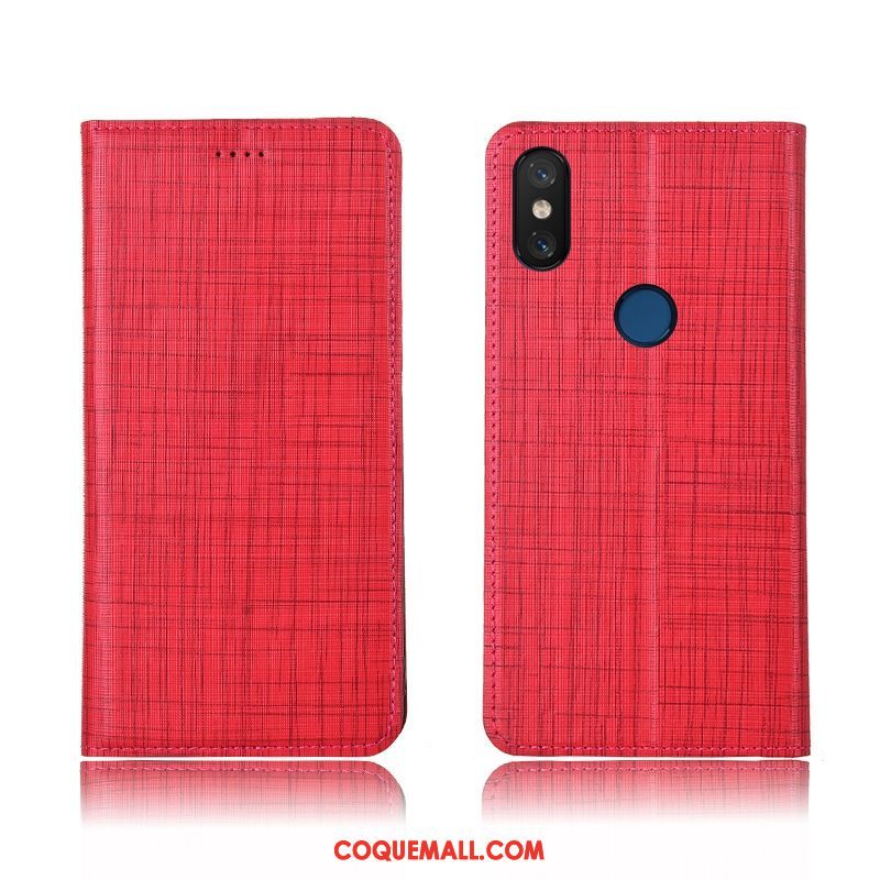 Étui Xiaomi Mi A2 Petit Silicone Nouveau, Coque Xiaomi Mi A2 Téléphone Portable Modèle Fleurie Beige