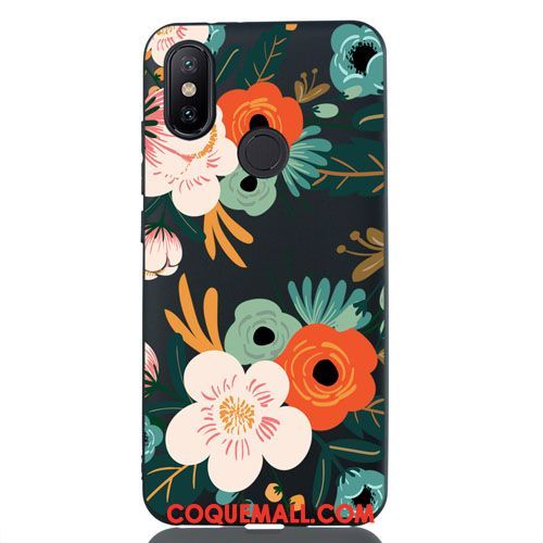 Étui Xiaomi Mi A2 Petit Téléphone Portable Silicone, Coque Xiaomi Mi A2 Fluide Doux Noir Beige