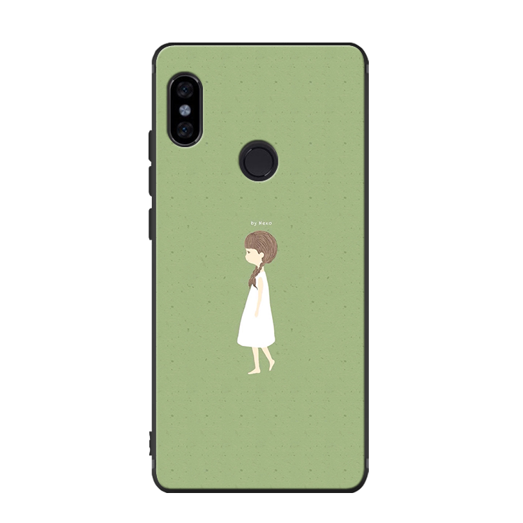 Étui Xiaomi Mi A2 Protection Silicone Art, Coque Xiaomi Mi A2 Petit Frais Beige