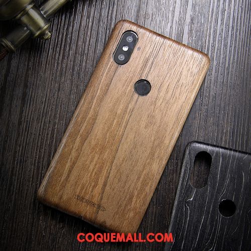 Étui Xiaomi Mi A2 Protection Tout Compris Créatif, Coque Xiaomi Mi A2 Nouveau Téléphone Portable Braun Beige