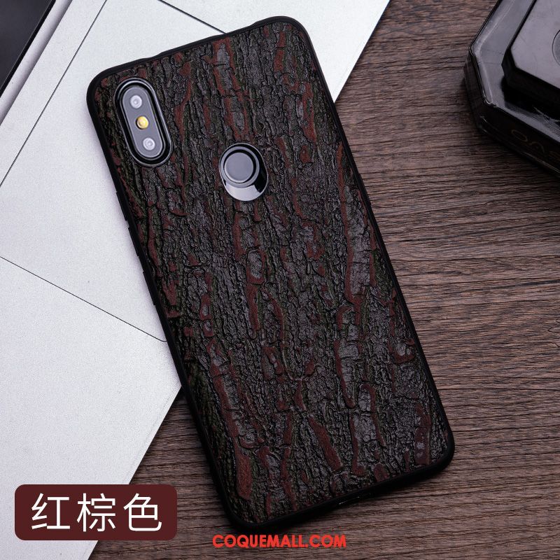 Étui Xiaomi Mi A2 Protection Tout Compris Modèle Fleurie, Coque Xiaomi Mi A2 Gris Personnalisé Beige