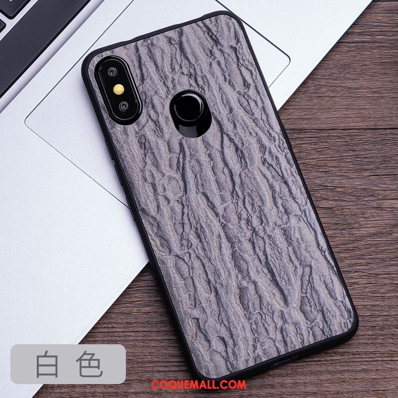 Étui Xiaomi Mi A2 Protection Tout Compris Modèle Fleurie, Coque Xiaomi Mi A2 Gris Personnalisé Beige