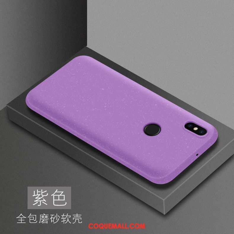 Étui Xiaomi Mi A2 Silicone Noir Téléphone Portable, Coque Xiaomi Mi A2 Délavé En Daim Petit Beige