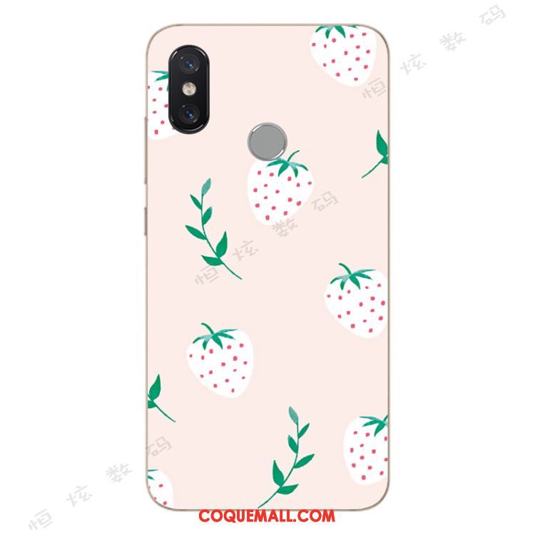 Étui Xiaomi Mi A2 Tout Compris Créatif Téléphone Portable, Coque Xiaomi Mi A2 Incassable Noir Beige