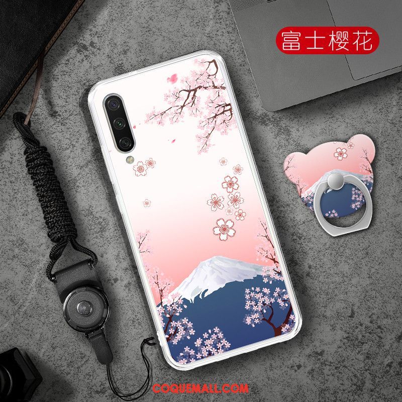 Étui Xiaomi Mi A3 Bleu Protection Petit, Coque Xiaomi Mi A3 Téléphone Portable Transparent Beige