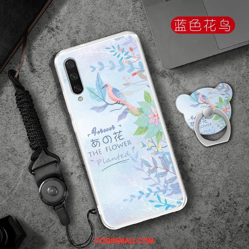 Étui Xiaomi Mi A3 Bleu Protection Petit, Coque Xiaomi Mi A3 Téléphone Portable Transparent Beige