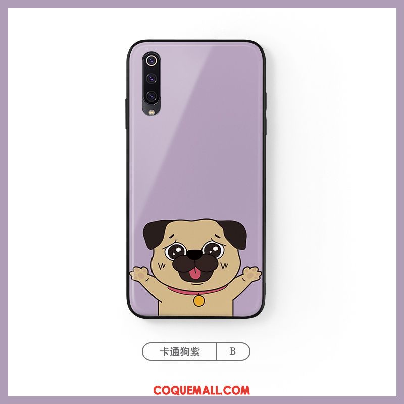 Étui Xiaomi Mi A3 Charmant Bleu Tendance, Coque Xiaomi Mi A3 Téléphone Portable Dessin Animé Beige