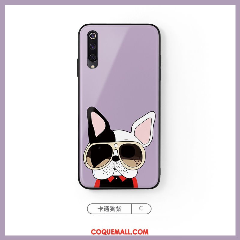 Étui Xiaomi Mi A3 Charmant Bleu Tendance, Coque Xiaomi Mi A3 Téléphone Portable Dessin Animé Beige