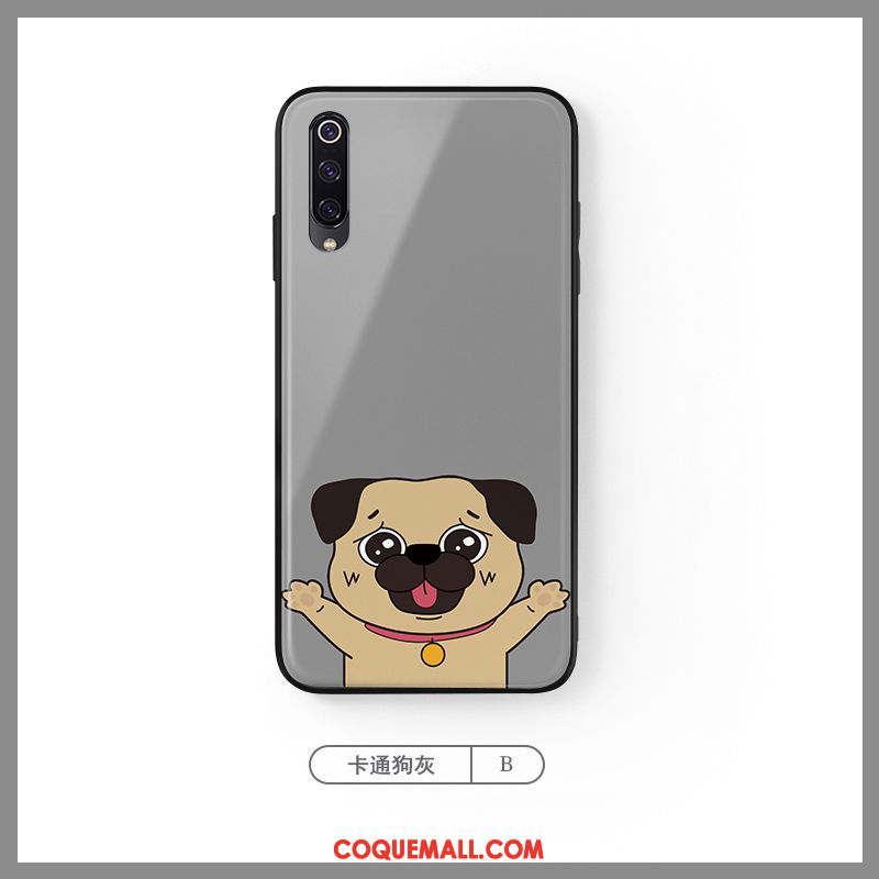 Étui Xiaomi Mi A3 Charmant Bleu Tendance, Coque Xiaomi Mi A3 Téléphone Portable Dessin Animé Beige