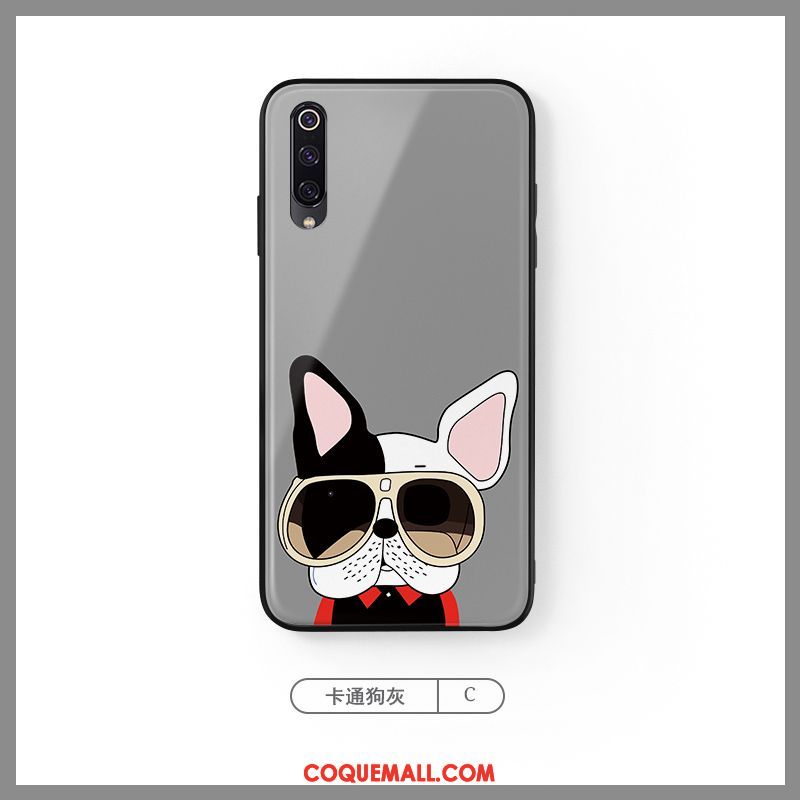 Étui Xiaomi Mi A3 Charmant Bleu Tendance, Coque Xiaomi Mi A3 Téléphone Portable Dessin Animé Beige