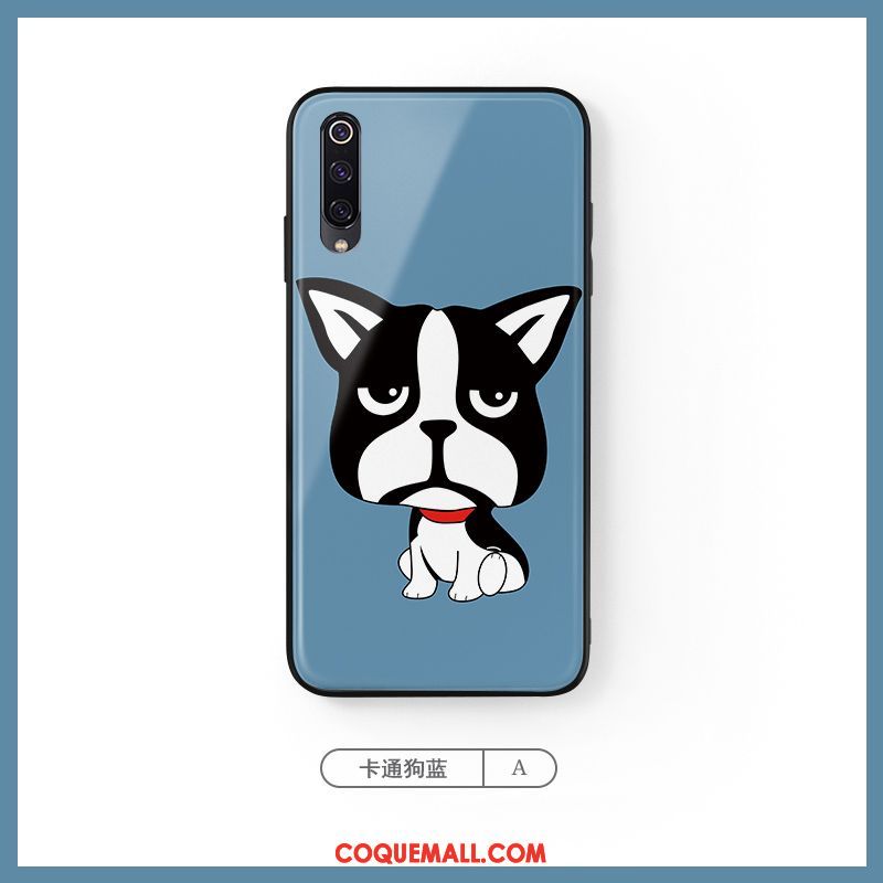 Étui Xiaomi Mi A3 Charmant Bleu Tendance, Coque Xiaomi Mi A3 Téléphone Portable Dessin Animé Beige