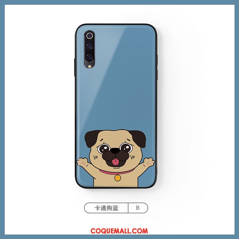 Étui Xiaomi Mi A3 Charmant Bleu Tendance, Coque Xiaomi Mi A3 Téléphone Portable Dessin Animé Beige