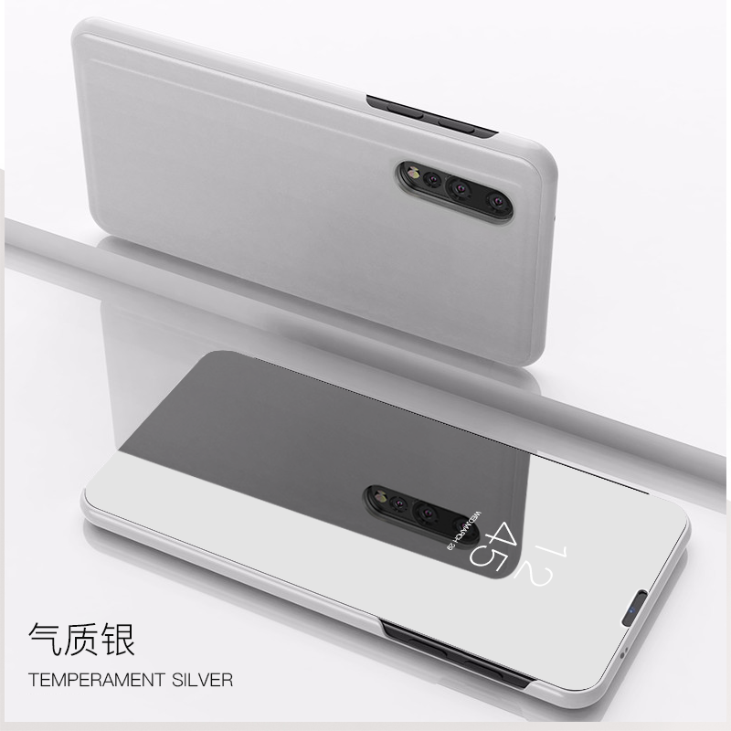 Étui Xiaomi Mi A3 En Cuir Petit Téléphone Portable, Coque Xiaomi Mi A3 Tendance Transparent Beige